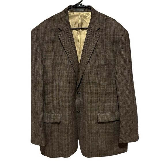 Lauren Ralph Lauren Brown Plaid Wool Blazer Sports Coat - Picture 3 of 9
